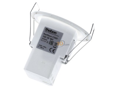 Ansicht oben hinten Theben theMovaS360-100DE WH Bewegungsmelder ws,360Grad max.8m DE 