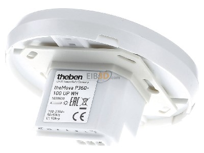 Ansicht hinten Theben theMovaP360-100UP WH Bewegungsmelder ws,360Grad max.8m AP 