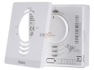 Front view Theben RAMSES 718 P KNX EIB, KNX room thermostat, 
