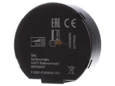Ansicht hinten Gira 244000 Uni-LED-Dimmer Mini 