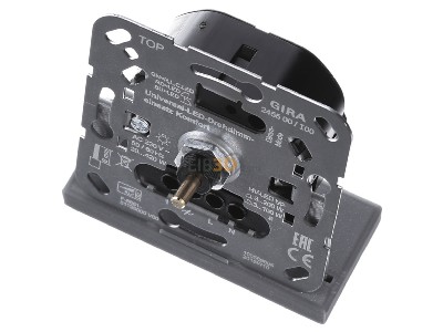 View up front Gira 245500 Dimmer flush mounted
