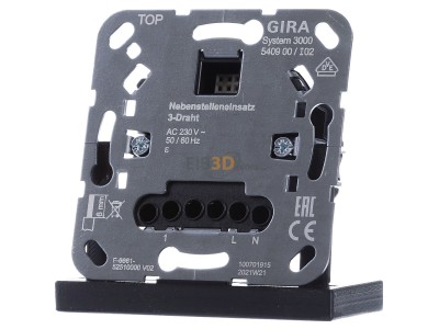 Front view Gira 540900 Electronic switch auxiliary post 
