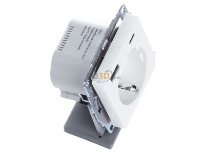 Ansicht oben links Gira 245927 USB-Spannungsversorgung 1xTypA, 1xTypC DC5V 