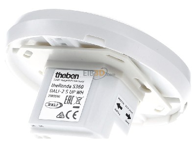 Back view Theben theRoS360DALI-2SUPWH Presence detector 360� 4m 
