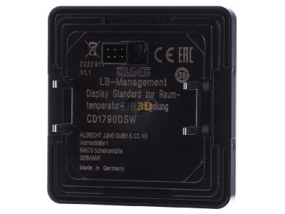 Ansicht hinten Jung CD 1790 D SW Display Standard Serie CD, schwarz 