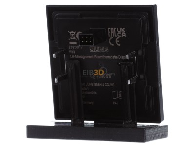 Ansicht hinten Jung LS 1790 D SW Display Standard Serie LS, schwarz 