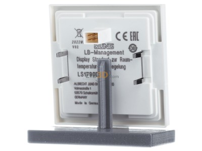 Ansicht hinten Jung LS 1790 D WW Display Standard Serie LS, alpinwei 