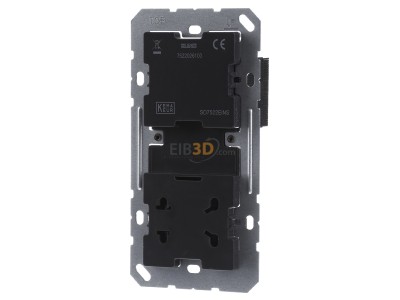 Front view Jung SO 7522 EINS Razor socket outlet flush mounted 
