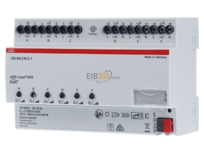Frontansicht ABB UD/S6.210.2.1 LED-Dimmer 6-fach,210W/VA,REG 