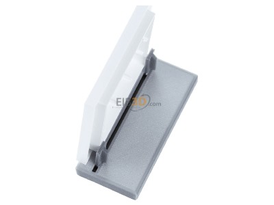 View top right Busch Jaeger 8252-44M-101 Central cover plate 

