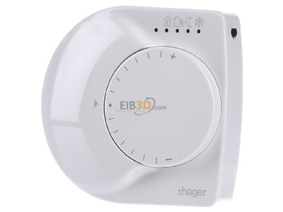 Front view Hager TX320 Room thermostat for bus system 
