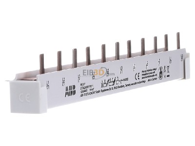 View on the left ABB PS 3/11 Phase busbar 3-p 10mm 
