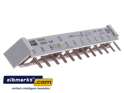 View on the left ABB Stotz S&J PS4/12/16 Phase busbar 4-p 16mm 211,2mm
