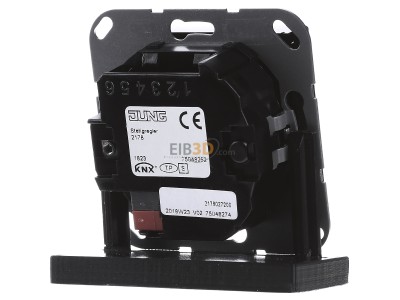 Ansicht hinten Jung A 2178 SW KNX Stetigregler sw mit int.Busankoppler 