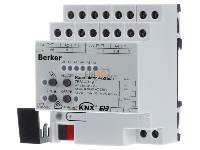 Front view Berker 75314019 EIB, KNX heating actuator, 
