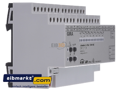 Ansicht links Gira 216100 Jalousieaktor 8fach 230V A C KNX/EIB REG 