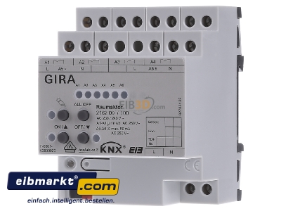 Front view Gira 216200 I/O device for bus system
