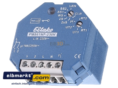 Front view Eltako FMS61NP-230V Radio receiver 868MHz - 
