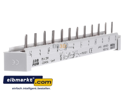 View on the left ABB Stotz S&J PS4/12NA Phase busbar 4-p 10mm - 
