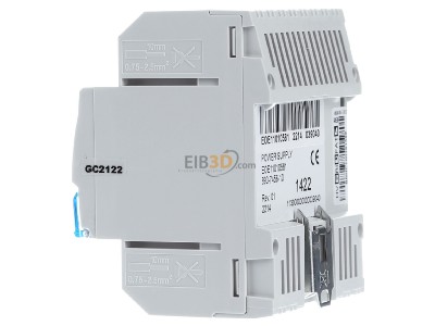 Ansicht rechts Hager TXA112 EIB, KNX Spannungsversorgung mit Drossel, 640mA, 