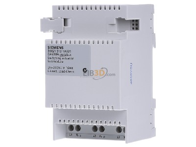 Front view Siemens 5WG1512-1AB21 Switch actuator Extension for EIB, KNX, N 512/21 3X, 
