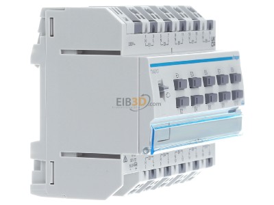 View on the left Hager TXA310 EIB, KNX binary input, 10-fold, 230V AC, 
