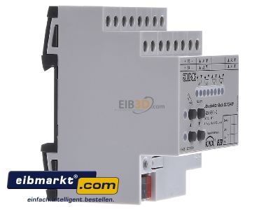 Ansicht links Jung 2424 REGHE KNX Jalousieaktor 4-fach DC 12-48V 
