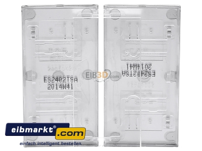Back view Jung ES 2402 TSA Cover plate for switch stainless steel
