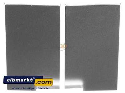 View up front Jung ES 2402 TSA Cover plate for switch stainless steel
