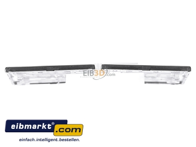 Top rear view Jung ES 2402 TSA Cover plate for switch stainless steel
