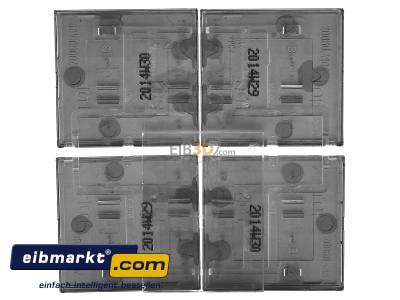 Back view Jung ES 2404 TSA Cover plate for switch stainless steel
