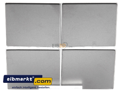 View up front Jung ES 2404 TSA Cover plate for switch stainless steel
