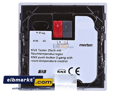 Back view Merten MEG6212-0460 Button panel for bus system
