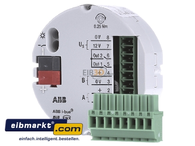 Front view ABB Stotz S&J 2CDG110111R0011 Sensor control for bus system
