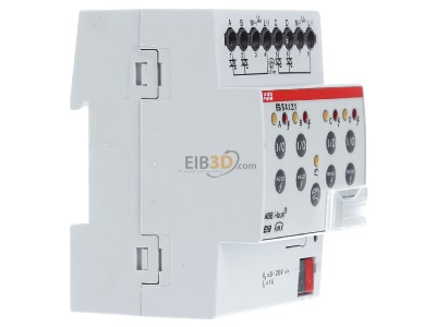 Ansicht links ABB ES/S 4.1.2.1 EIB, KNX Heizungsaktor 4fach, elektronischer Schaltaktor zum geruschlosen und verschleifreien Schalten, max. 1A, 