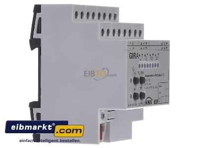 Ansicht links Gira 215400 Jalousieaktor 4fach 24VDC KNX/EIB REG 