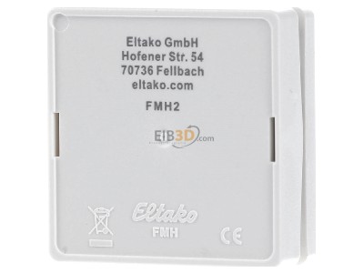 Back view Eltako FMH2-ws Remote control for switching device 
