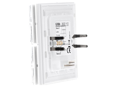 View on the right Gira 2022112 EIB, KNX touch sensor 2-fold, 
