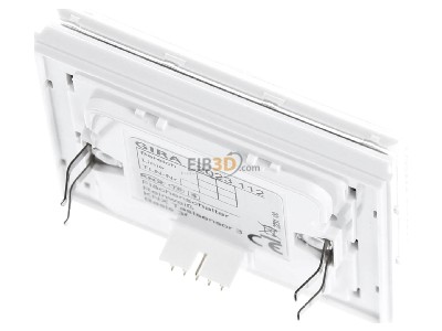 Ansicht oben hinten Gira 2023112 KNX Tastsensor 3 Basis 3-fach, rws 