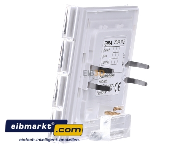 Ansicht rechts Gira 2034112 KNX Tastsensor 3 Komfort 4-fach, rws 