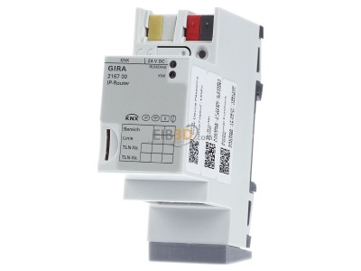 Front view Gira 216700 EIB, KNX IP Router, 
