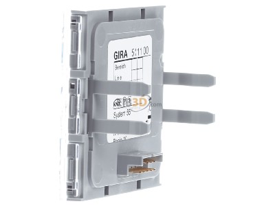 Ansicht rechts Gira 511100 EIB, KNX Tastsensor 3 Basis 1fach, 