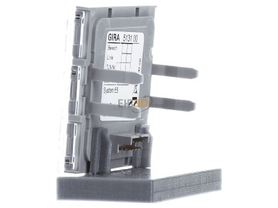 View on the right Gira 513100 EIB, KNX push button sensor 3 comfort 1-fold, 
