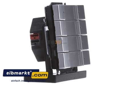 Ansicht links Busch-Jaeger 6127/01-83 Tastsensor 4fach mit Busankoppler 