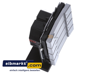 Ansicht oben links Busch-Jaeger 6127/01-83 Tastsensor 4fach mit Busankoppler 