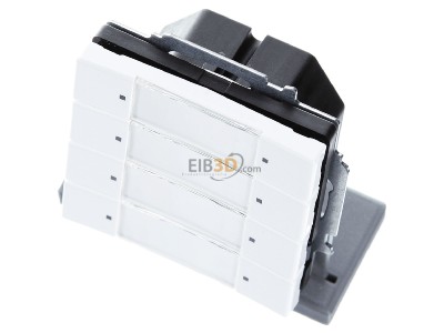 Ansicht oben vorne Busch Jaeger 6127/01-84 EIB, KNX Tastsensor 4fach mit Busankoppler, 