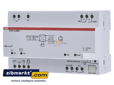 Frontansicht ABB Stotz S&J NTU/S12.2000.1 Netzteil 12V DC 2A REG 