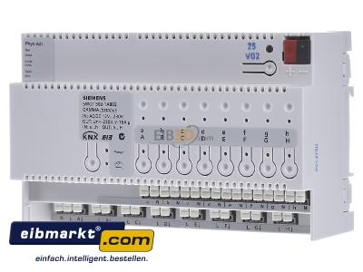 Front view Siemens Indus.Sector 5WG1502-1AB02 Switch actuator for bus system 8-ch - 
