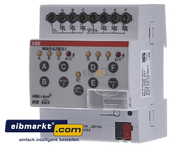 Front view ABB Stotz S&J VAA/S6.230.2.1 Heating actuator for bus system 
