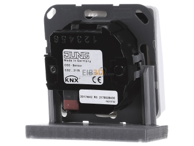 Ansicht hinten Jung CO2 CD 2178 WW KNX CO2-Sensor, RT-Regler Luftfeuchtesensor aw 